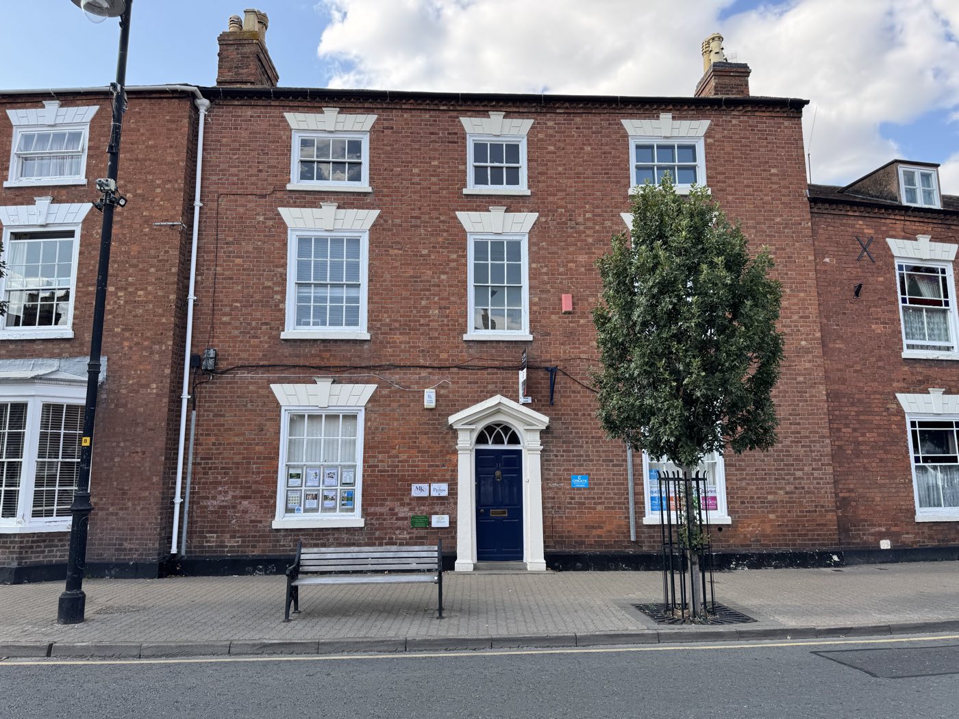 The front of Pershore Coworking's Georgian building on Broad Street
